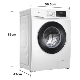 TCL Fully Automatic Front Load Washing Machine | 6.5 kg |  In built Heater | White | TWF65-P6S