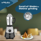 Bajaj Military Series Evoque Juicer Mixer Grinder | 1000 W | 4 Jars | Jet Black | 410630