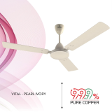 Polycab  Vital High Speed Ceiling Fan | 1200 mm | 3 Blade | Pearl Ivory