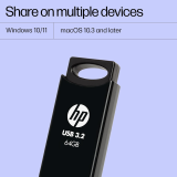 HP 712w USB Flash Drive | 64GB | 3.2 | Black