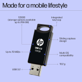 HP USB 3.2 Flash Drive | 128GB | 712w | Black