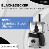 Black & Decker Juicer Mixer Grinder | 800 W | 3 Jars | Grey | BXFP8001IN