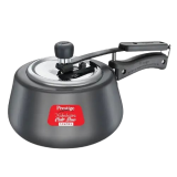 Prestige Nakshatra Cute Pressure Cooker | 3 L | Duo Svachh Hard Anodised Spillage Control | Black