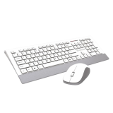 Lapcare Smartoo Wireless Multimedia Combo Keyboard Mouse | 1200dpi | White & Silver