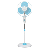 Bajaj Esteem Pedestal Fan | 400 mm | Icy Blue & White