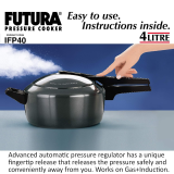 Hawkins Futura Inner Lid Induction Bottom Pressure Cooker | 4 L | Black | IFP40