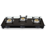 Impex Aspira 3D Glass Top Gas Stove | Black