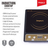 IMPEX OMEGA L3 Induction Cooktop Push Button | Black Gold