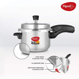 Pigeon Inox | 3 L | Induction Bottom Pressure Cooker | Stainless Steel