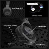 boAt Rockerz 558 Bluetooth Headphone | 50mm premium drivers | Immersive Audio | Physical Noise Isolation | Black