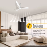 Atomberg Renesa Alpha Ceiling Fan | 1200 mm | Energy Saving 3 Blade Ceiling Fan | White