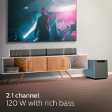 PHILIPS  120 W Bluetooth Home Theatre | MMS2220B/94 | Black , 2.1 Channel