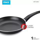 Onix Non Stick Fry Pan | OFP 2442 | 24 cm diameter with Lid | Aluminium