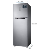 Samsung 256L 3 Star Convertible 3 In 1 Digital Inverter Frost-Free Double Door Refrigerator | RT30C3733S8/HL | Elegant Inox