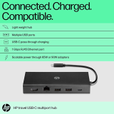 HP Travel USB-C Multi Port Hub Docking Station with USB-C, RJ-45, HDMI, SD and Micro SD Slots - 1C1Y5AA | Black