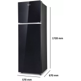 Whirlpool Frost Free Double Door Refrigerator | 292 L | 2 Star | Crystal Black