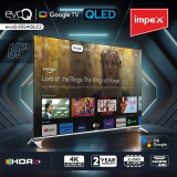 Impex | evoQ 65S4QLC2 | 165 cm (65 Inch) | QLED Smart Google LED TV | Black