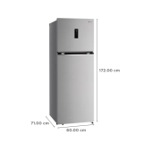 LG 343 L Frost Free Double Door 3 Star Convertible Refrigerator | Shiny Steel, GL-T382TPZX|