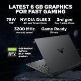 HP Victus | 15-FA1134TX | Gaming Laptop  | 12th Gen Intel Core i7-12650H | 15.6inch  | FHD |  16GB RAM | 512GB SSD |  RTX 4050 6GB Graphics  | Silver