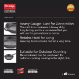 Prestige | Cast Iron | 25 cm diameter | 1 L capacity | Fry Pan