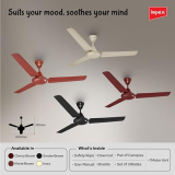 Impex Whizstar Ceiling Fan | 1200 mm | 1 Star | 3 Blade | Cherry Brown