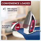 Pigeon Vigor Max Steam Iron Box | Red 1600 W