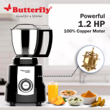 Butterfly Magnum 1.2 HP Mixer Grinder | 4 Jars | 900 Watts | Black