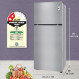 LG Frost-Free Smart Inverter Double Door Refrigerator | 398 L | 2 Star | Shiny Steel | GL-S422SPZY