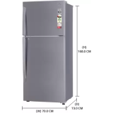 LG  Frost Free Double Door  Refrigerator |GL-T432APZR| 412 L/1 Star | Shiny Steel