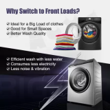 LG Fully Automatic Front Load Washing Machine | FHV1409ZWP | 9 kg | Silver