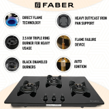 FABER HOB ULTIMA PLUS | GAS STOVE | HT783 CRS BR CI