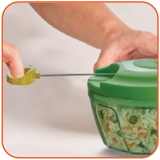 Prestige PVC 7.0 Veggie Cutter with 3 Stainless Steel Blades | 450 ml | Green