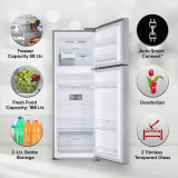 LG Smart Inverter Frost-Free Double Door Refrigerator | 246 L | 3 Star | Dazzle Steellg |GL-S262SDSX