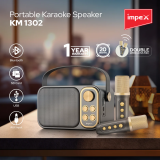 Impex Portable karaoke Speaker | with mic | KM 1302