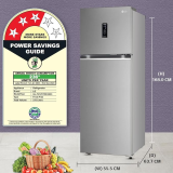 LG Double Door Refrigerator | GL-T312TPZX | 3 Star | Shiny Steel