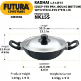 Hawkins Deep-Fry Pan | 22 cm | 1.5 L | NK15S