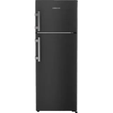 LIEBHERR Double Door Refrigerator | 269 Litres  | 2 Star | Central Power Cooling | Black Steel | TCLbsB 2711