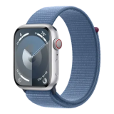 APPLE WATCH SERIES 9 | MRMJ3HN/A | 45MM | CEL SILVER ALUMINIUM WINTER BLUE SPORT LOOP