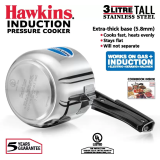 Hawkins Tall Pressure Cooker | Stainless Steel | 3L | HSS3T