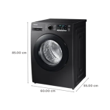 SAMSUNG | WW80TA046AB1TL | 8 KG 5 STAR INVERTER FULLY AUTOMATIC FRONT LOAD  WASHING MACHINE | BLACK