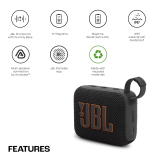 JBL Go 4 Wireless Ultra Portable Bluetooth Speaker | 4.2W | IP67 | Black | JBLGO4BLK