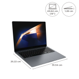 Samsung Galaxy Book4 pro | 360 Evo Intel Core Ultra 7 155H | 16 GB |1 TB | Moonstone Gray | NP960QGK-KG2IN