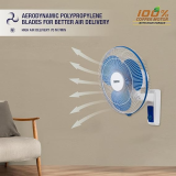 USHA Maxx Air 400MM | High Speed Wall Fan | Blue White