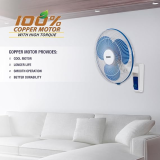 USHA Maxx Air 400MM | High Speed Wall Fan | Blue White