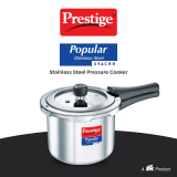 Prestige Popular Svachh Pressure Cooker | 3 L | Outer Lid | Spillage Control Stainless Steel | Silver | 20172