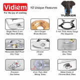 Vidiem Tusker Gas Stove | 3 Burner | Stainless Steel Manual | Silver