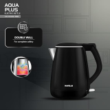 HAVELLS Aqua Plus | 1250 Watt | 1.2 Litre | Electric Kettle Cool Touch Outer Body | Black