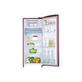 Samsung Single Door Refrigerator |  2 Star | 183 L | Scarlet Red | RR20C11C2RH/HL