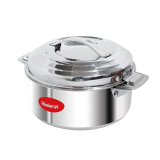 Blueberrys 1500ML Hotpot Casserole Thermoware100% Stainless Steel, Unique Locking System, Keeping Hot for Hours | Silver