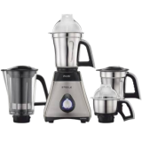 Preethi Steel Supreme Mixer Grinder | 750 W | 4 Jars | Silver Black | MG-208